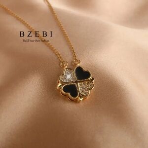 New Fashion Black and Gold Necklace